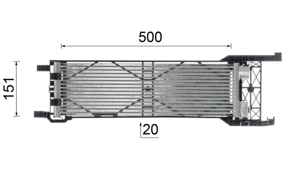 CLC325000P Mahle Original Радиатор охлаждения, АКПП
