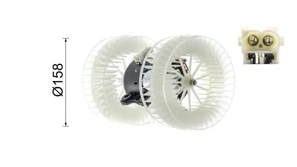Вентилятор печки AB40000P Mahle Original