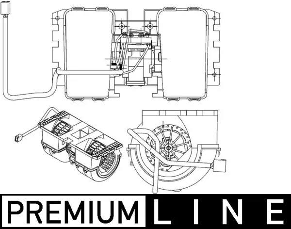 AB144000P Mahle Original Электромотор печки