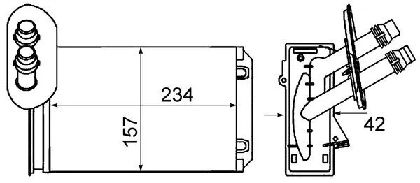 Купить BR445 Magneti Marelli Радиатор печки
