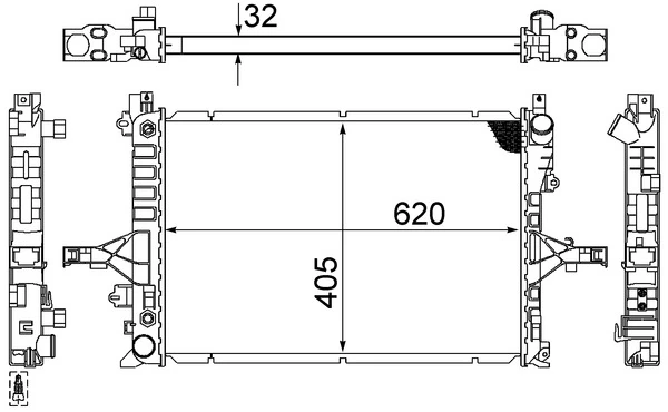 Радиатор CR1547000S Mahle Original