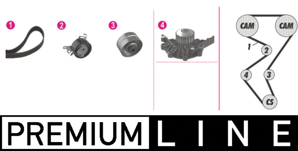 1611899080 Peugeot/Citroen Комплект ремня ГРМ