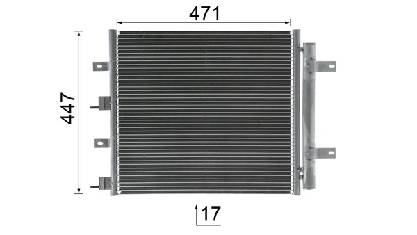 Радиатор охлаждения кондиционера Mahle Original AC481000S