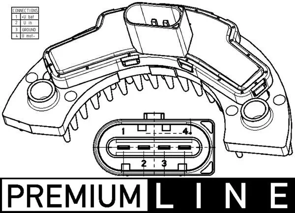 ABR9000P Mahle Original Реле печки