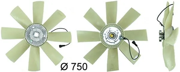 CFF441000P Mahle Original Диффузор радиатора охлаждения в сборе с мотором