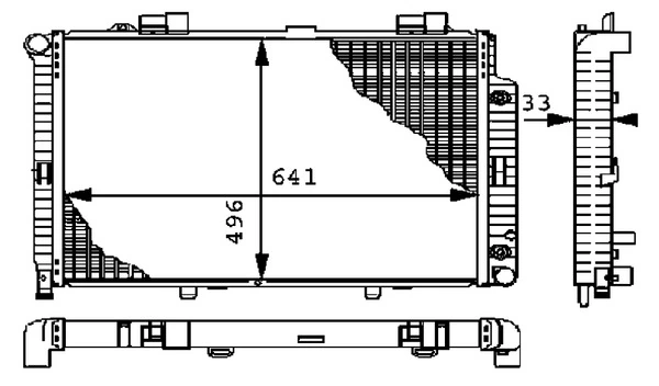 Радиатор 8012645 Agility