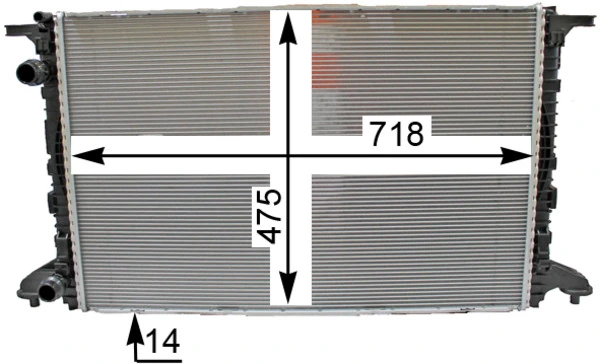 CR2176000P Mahle Original Радиатор основной