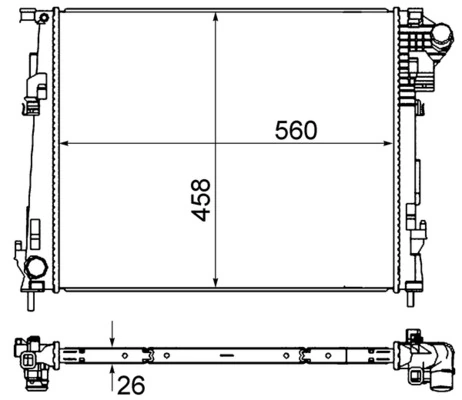Радиатор CR1237000S Mahle Original