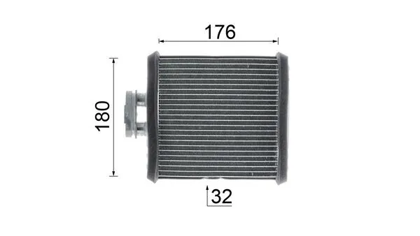 AH75000P Mahle Original Радиатор отопителя салона