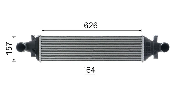 CI480000P Mahle Original Охладитель наддувочного воздуха