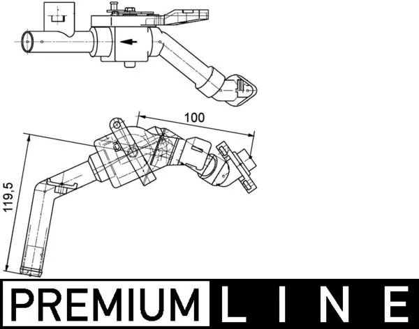 CV8000P Mahle Original Кран системы отопления