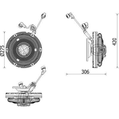 CFC259000P Mahle Original Гидромуфта привода вентилятора