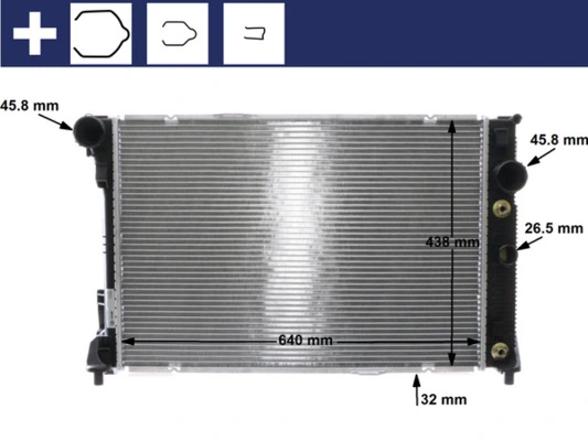 Купить CR1176000S Mahle Original Радиатор водяной