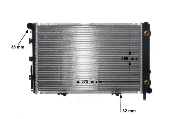 CR371000S Mahle Original Радиатор основной
