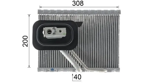 Радиатор испарителя кондиционера Mahle Original AE127000P цена, от 100.60 USD