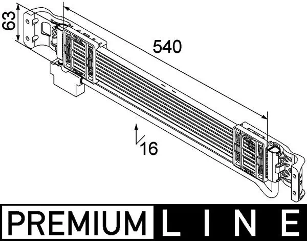 CLC69000P Mahle Original Радиатор охлаждения, АКПП