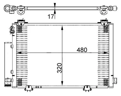 Радиатор охлаждения кондиционера Polcar 8183K8C1