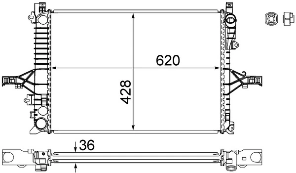 Радиатор CR1546000S Mahle Original