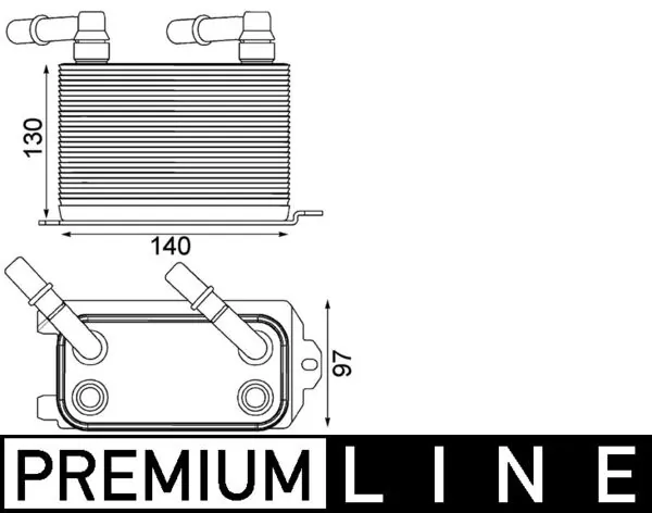 CLC228000P Mahle Original Радиатор охлаждения, АКПП