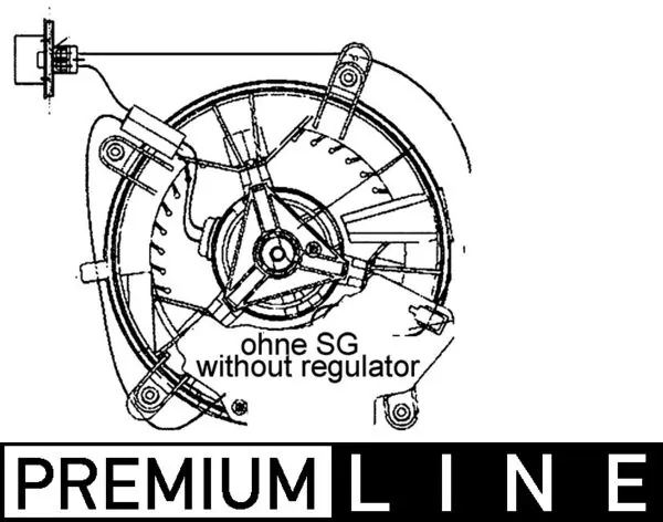 AB65000P Mahle Original Электромотор печки