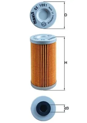 OX1091 Mahle Original Масляный фильтр двигателя