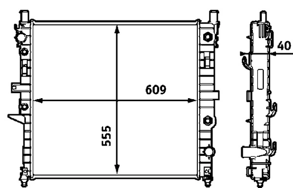 Купить CR553000S Mahle Original Радиатор водяной