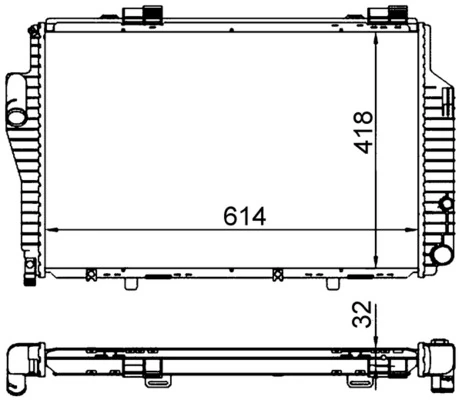 Радиатор 5004081 Polcar