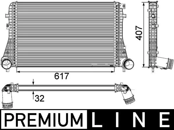 Купить CI208000P Mahle Original Интеркулер