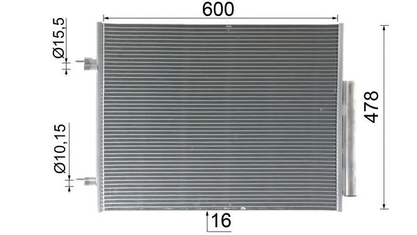 Радиатор охлаждения кондиционера Mahle Original AC1131000P