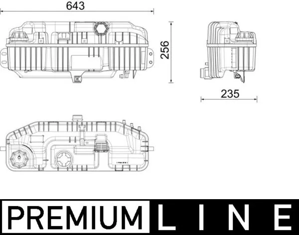 Купить A9605019003 Mercedes Водяной бачок системы охлаждения