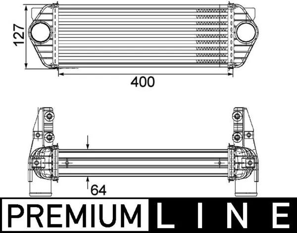 CI168000P Mahle Original Охладитель наддувочного воздуха