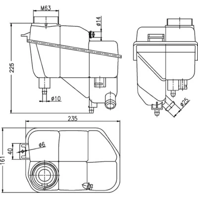 CRT202000S Mahle Original Расширительный бачок охлаждения