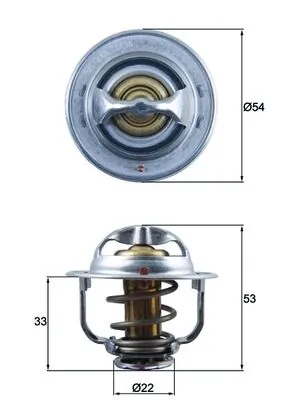 TX17989D Mahle Original Авто термостат