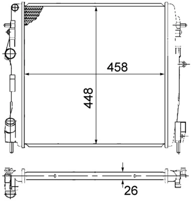 Радиатор CR1506000S Mahle Original