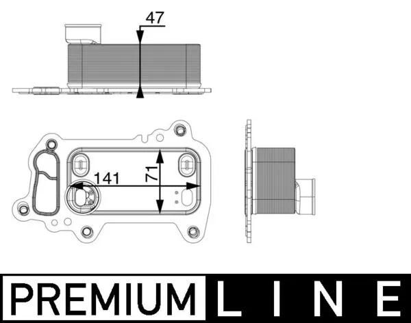 CLC79000P Mahle Original Радиатор АКПП
