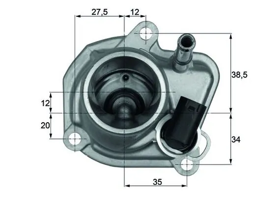 Корпус термостата 6642030275 Mercedes