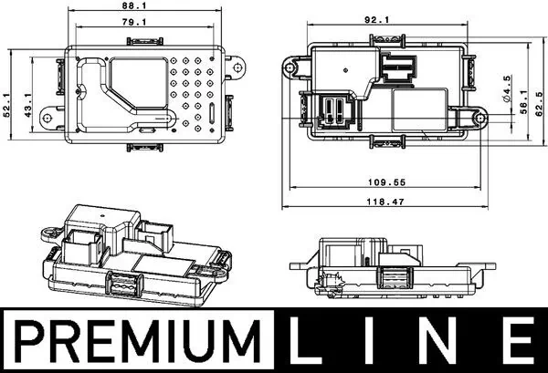 ABR67000P Mahle Original Реле печки