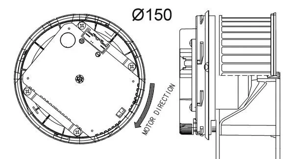AB263000P Mahle Original Электромотор печки
