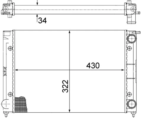 Радиатор CR343000S Mahle Original