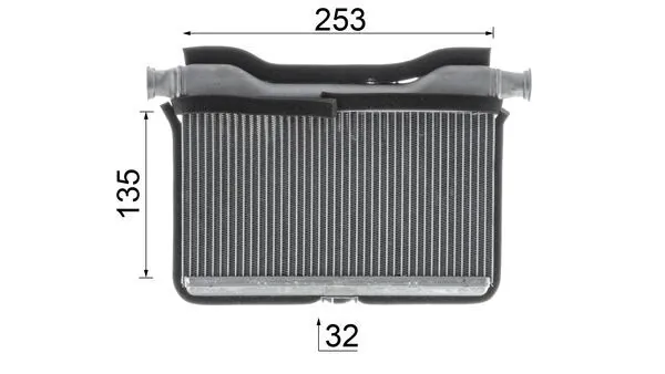 AH189000P Mahle Original Радиатор отопителя салона