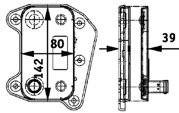 CLC52000P Mahle Original Радиатор АКПП