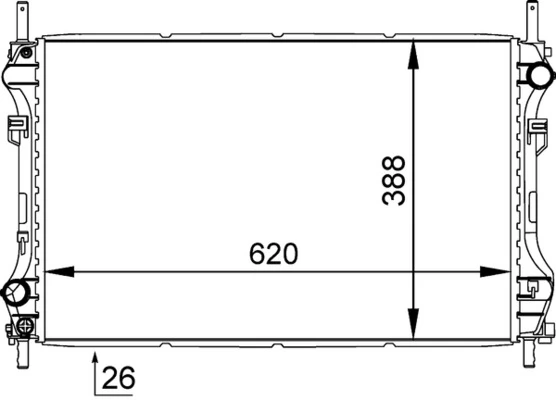 Купить CR1140000S Mahle Original Радиатор водяной