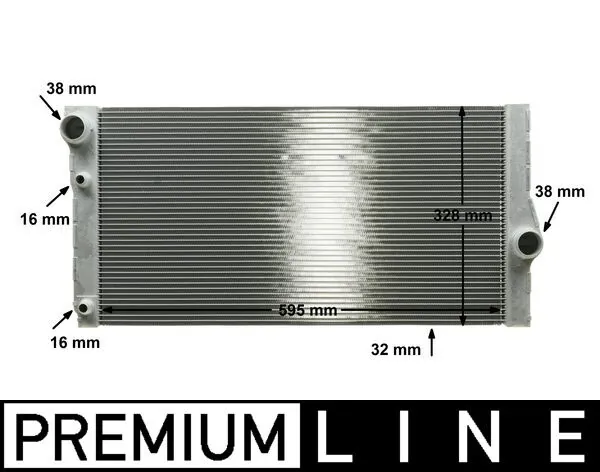 CR1147000P Mahle Original Радиатор основной
