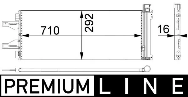 AC368000P Mahle Original Конденсатор