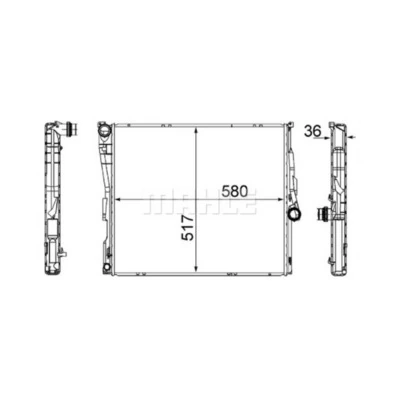 Купить CR1393000S Mahle Original Радиатор водяной