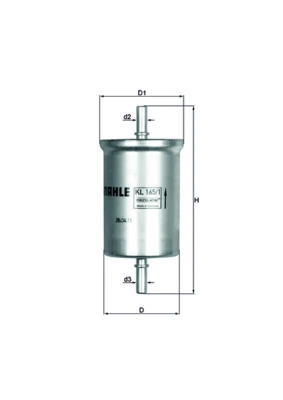KL1651 Mahle Original Фильтр топлива