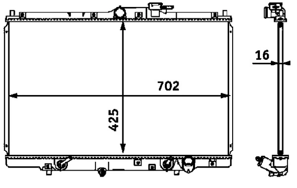 Радиатор CR547000S Mahle Original