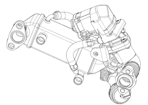CE10000P MAHLE Enfriador de recirculación de gases de escape EGR original y equivalente