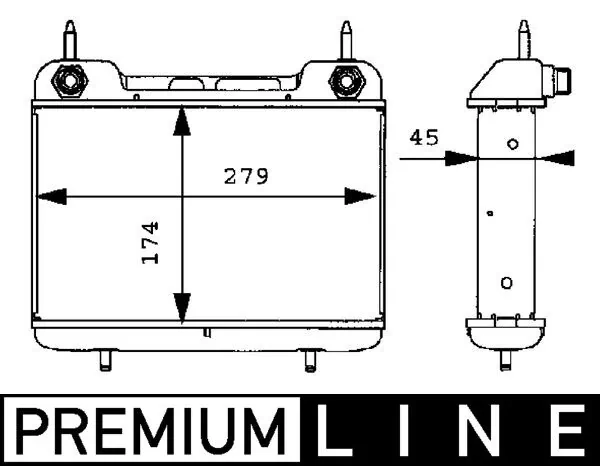 CLC27000P Mahle Original Радиатор АКПП