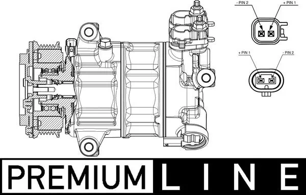 Насос кондиционера Mahle Original ACP654000P